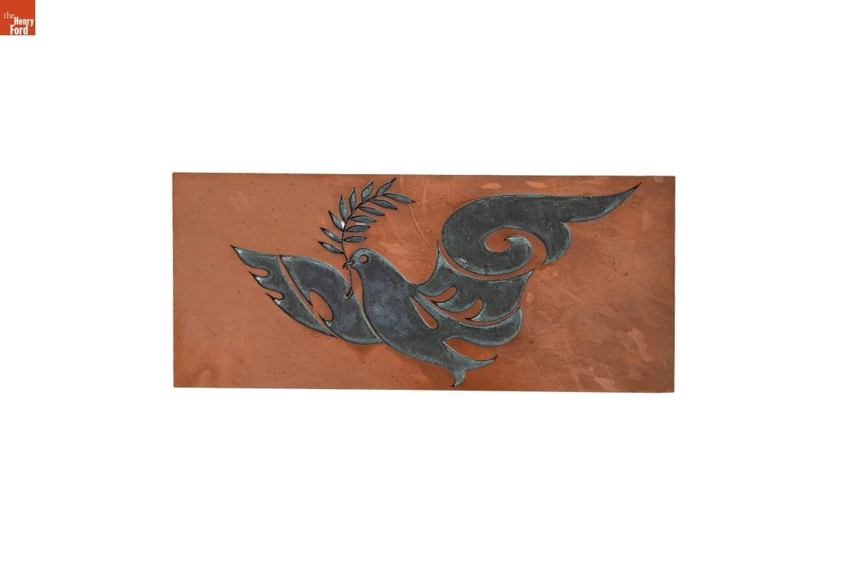 "Peace" Embossing Plate, circa 1970