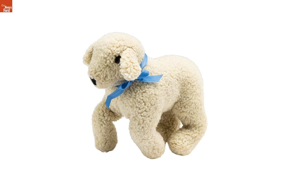 Stuffed Lamb Toy, 1955-1965