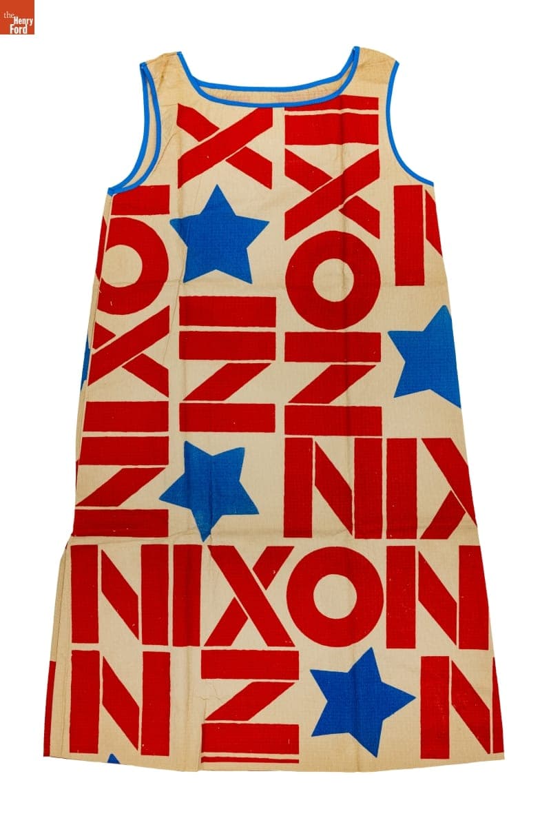 Nixon Campaign Paper Dress, 1968