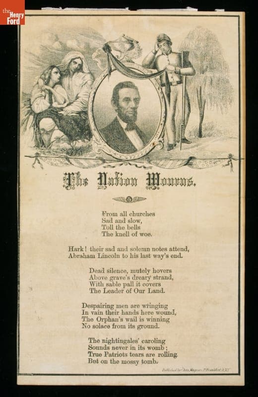 "The Nation Mourns," 1865
