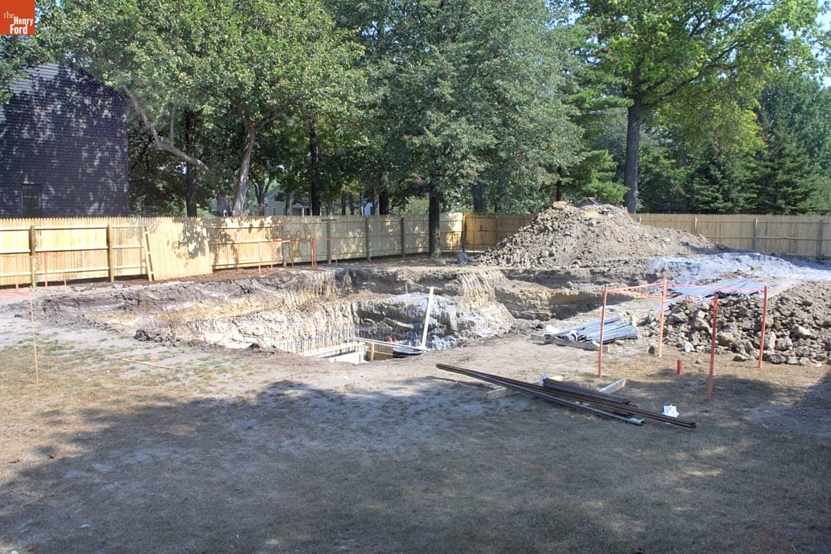 Dr. Howard's Office Relocation Site during the Greenfield Village Restoration Project, September 2002
