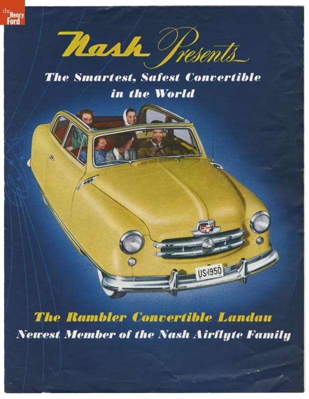1950 Nash Sales Brochure, "The Smartest, Safest Convertible in the World"