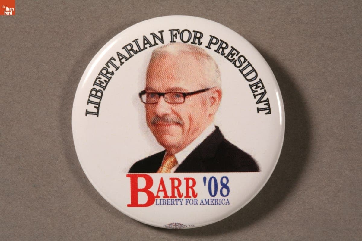 Bob Barr Campaign Button, 2008