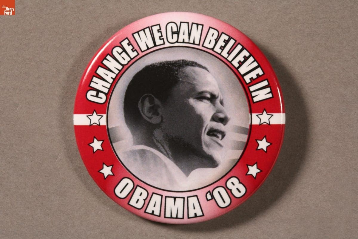Barack Obama Campaign Button, 2008