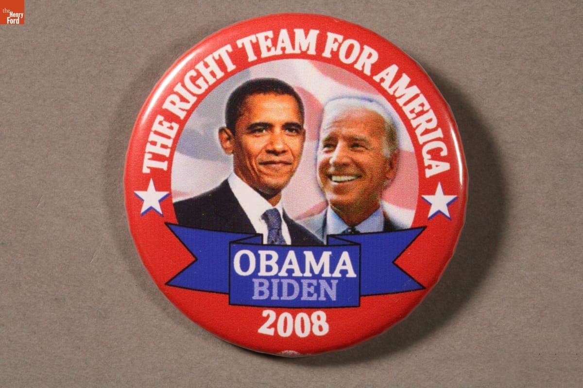 Obama-Biden Campaign Button, 2008