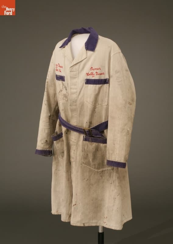 Jerry Unser Motor Company Lab Coat Worn by Bobby Unser, circa 1960