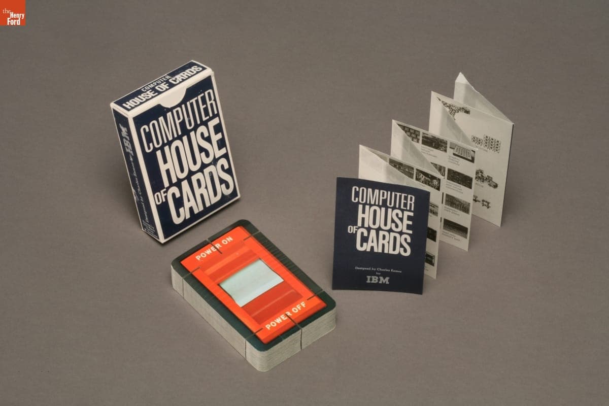 Souvenir, "Computer House of Cards" from Expo '70 in Osaka, Japan