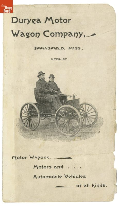 1896 Duryea Motor Wagon Company Brochure