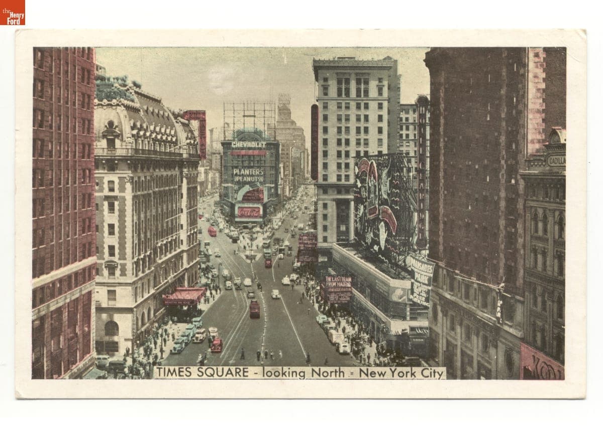 Times Square - Looking North - New York City, August 7, 1948