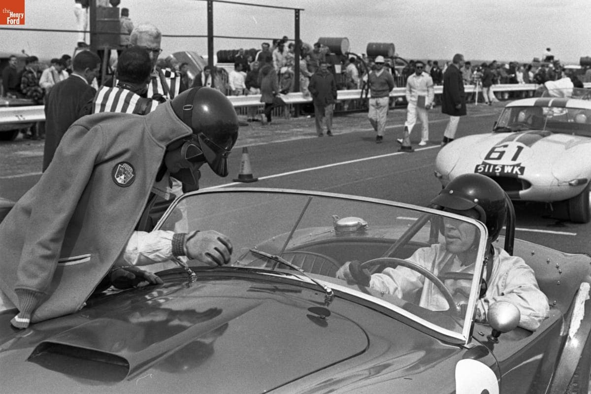 Ken Miles and Dan Gurney at the Bridgehampton 500 km GT Race, September 1963