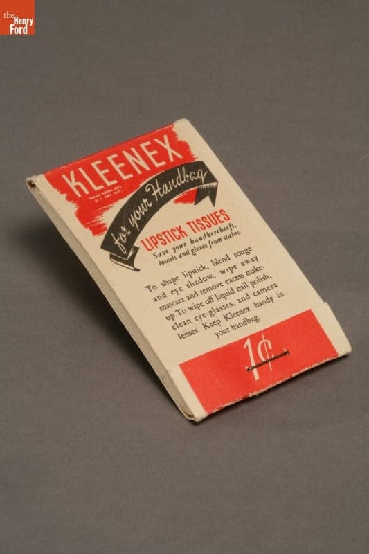 Package of Kleenex Lipstick Tissues, 1945-1950