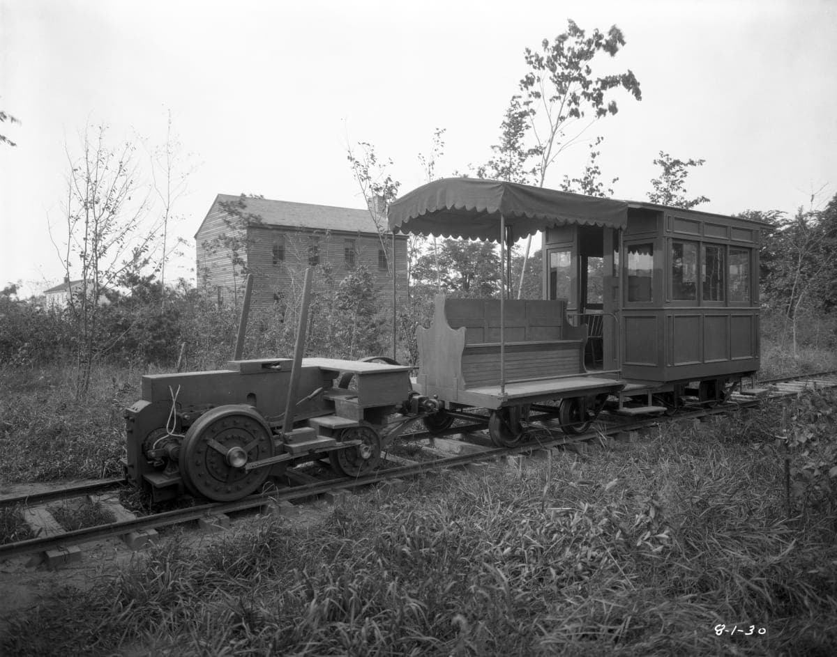 Experimental Electric Locomotive Built by Thomas Edison at Menlo Park, N.J., 1880