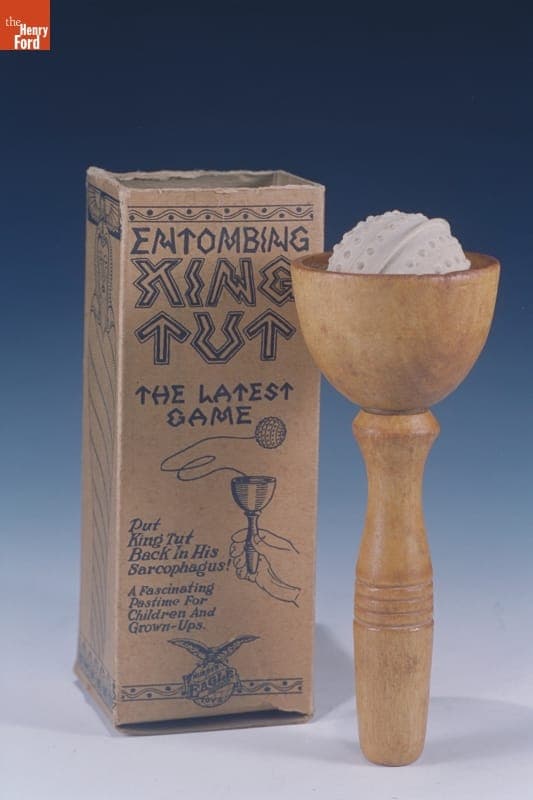 "Entombing King Tut" Cup & Ball Game, 1920-1940