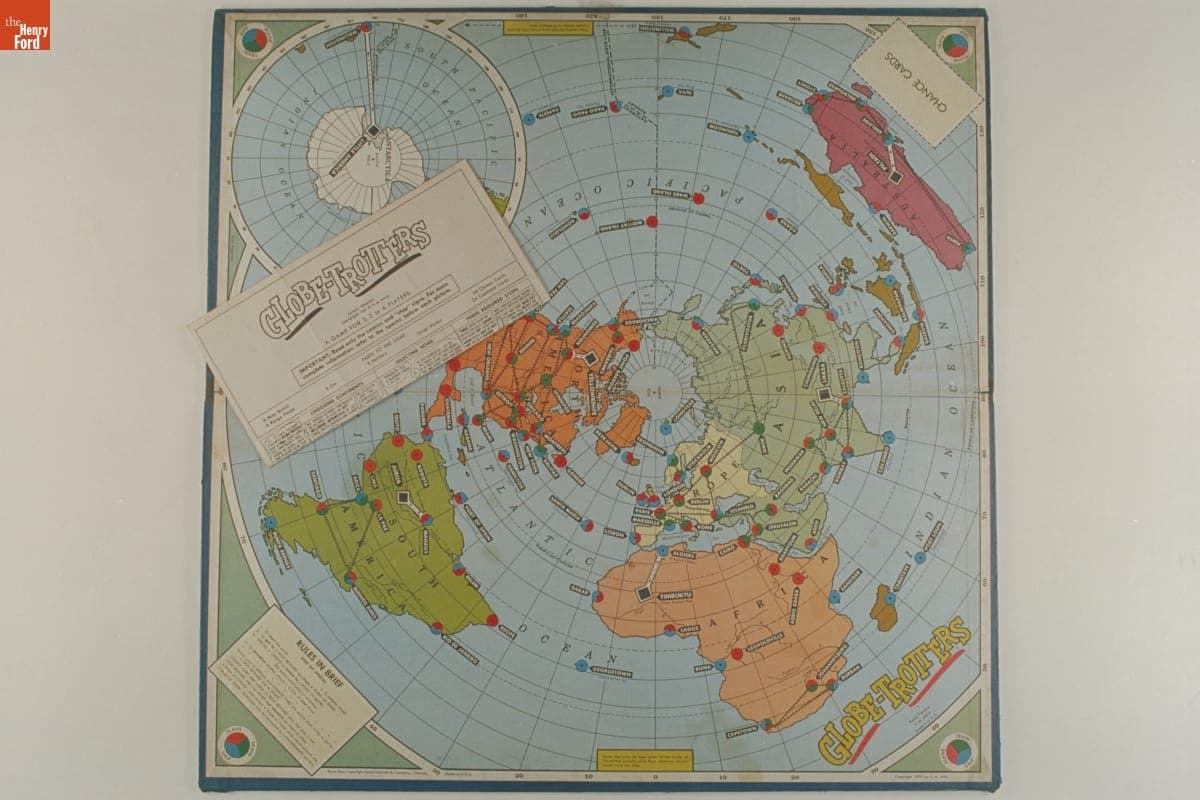 Globe-Trotters Gameboard, 1950-1960