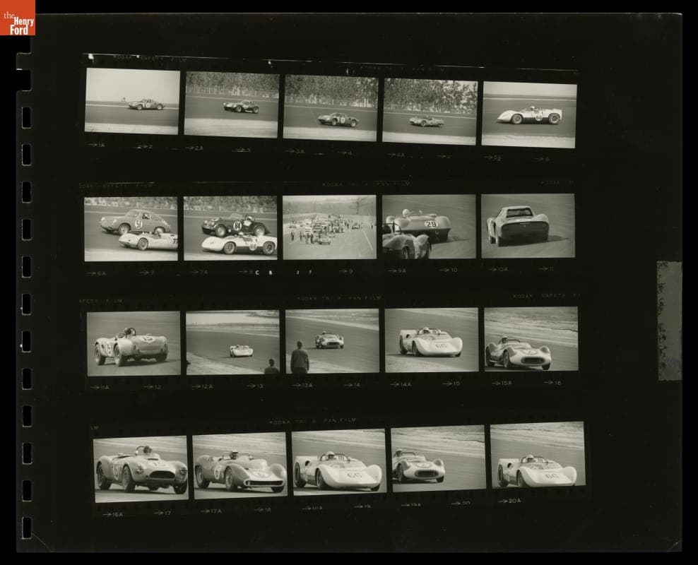 Contact Sheet, USRRC Races, Augusta, Georgia, February - March, 1964