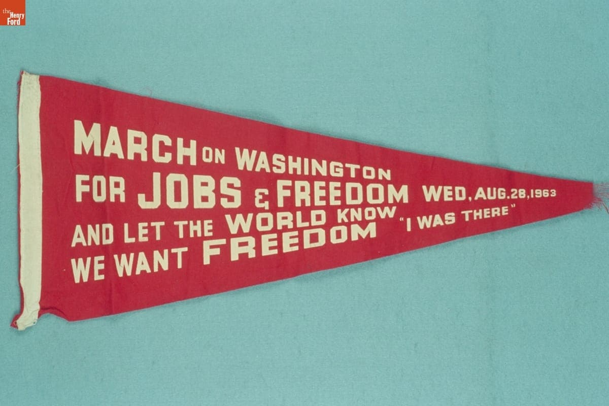 Pennant, March on Washington for Jobs and Freedom, 1963