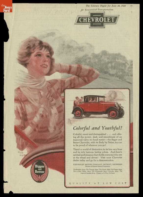 1928 Chevrolet Advertisement, "Colorful and Youthful!"