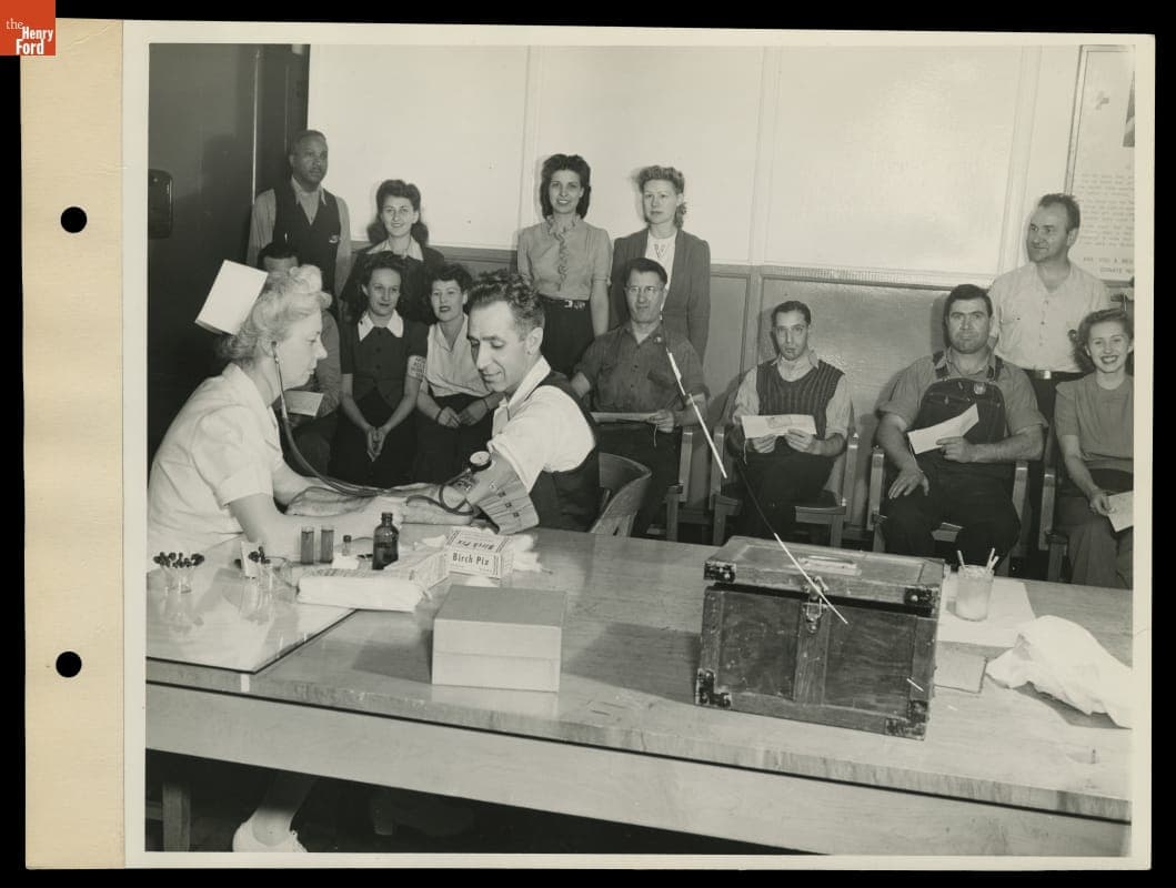 Blood Bank Donors at Ford Motor Company Lincoln Plant, 1944