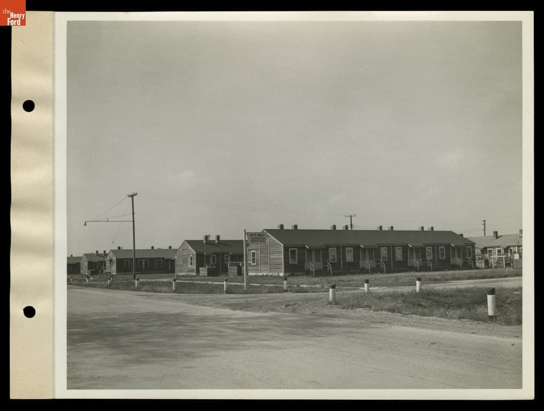 Willow Run Lodge, Housing for Willow Run Bomber Plant Workers, 1945