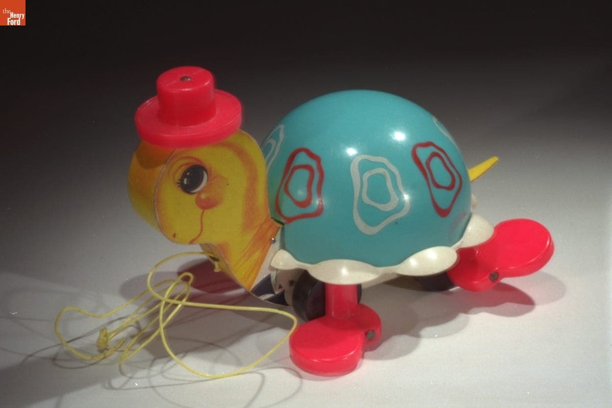 Pull Toy, Tip Toe Turtle, 1962-1977