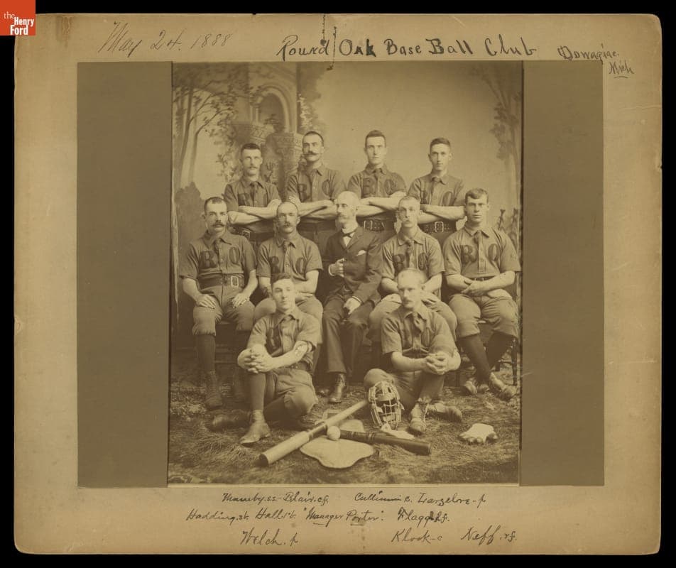 Round Oak Baseball Club, Dowagiac, Michigan, 1888