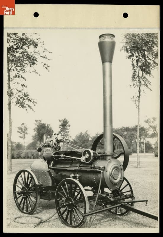 Peerless Engine Photographed on the Grounds of the Ford Engineering Laboratory, Dearborn, Michigan, September 1929