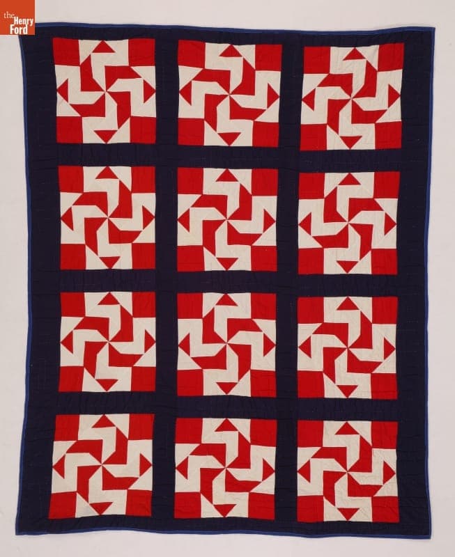 Whirligig Quilt by Lovie Simmons Richburg, circa 1976