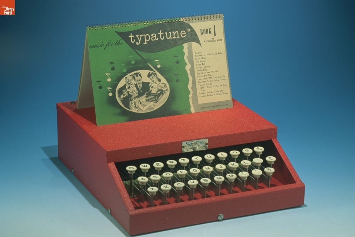 Typatune Musical Typewriter, 1945