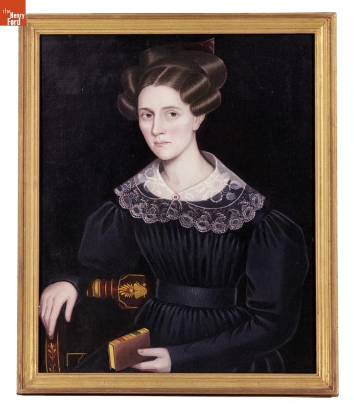 Portrait of Julia Barton Hunting by Ammi Phillips, circa 1830