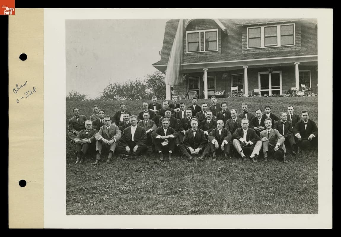 Henry Ford with Ford Motor Company Executives and Managers, Ardussey Road House, Detroit, Michigan, 1907