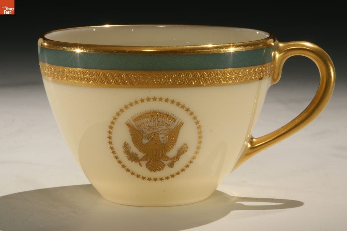 Sample Cup in Pattern of the Truman Service of Presidential China, 1952-1961