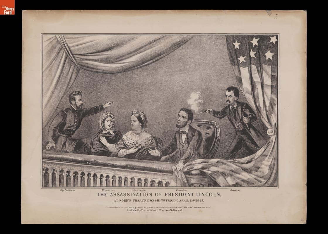 Print, "The Assassination of President Lincoln," 1865