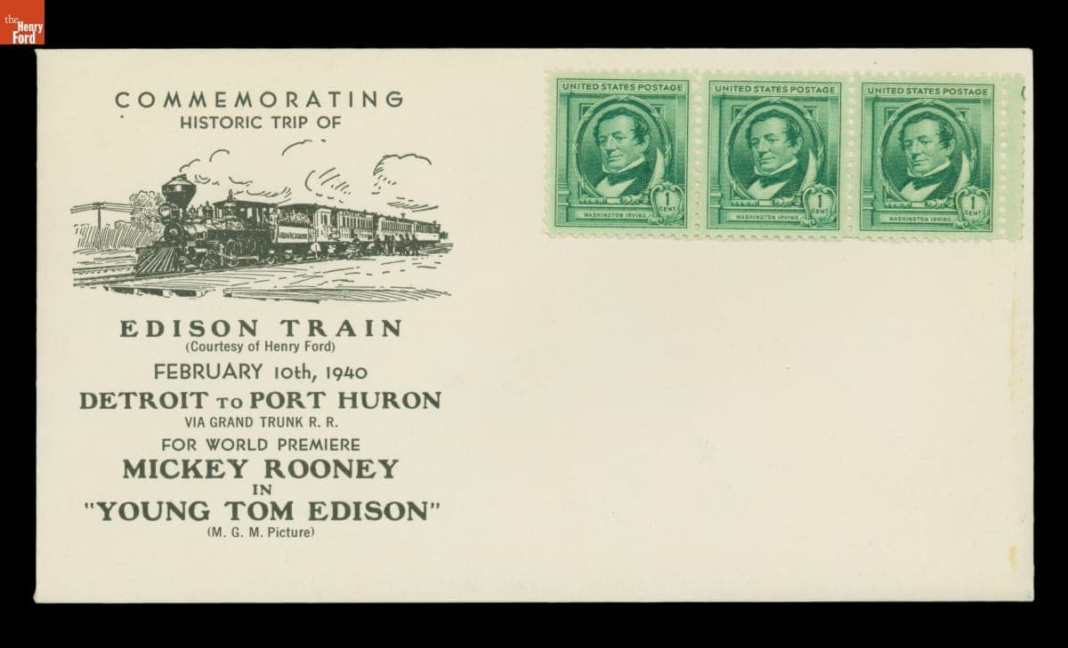 Souvenirs from "Young Tom Edison" Movie Premiere and "Edison Days" Celebration in Port Huron, Michigan, February 10-11, 1940