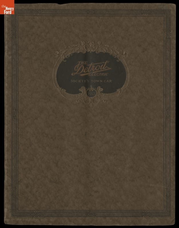 Sales Catalog for the 1913 Detroit Electric Car, "Society's Town Car"