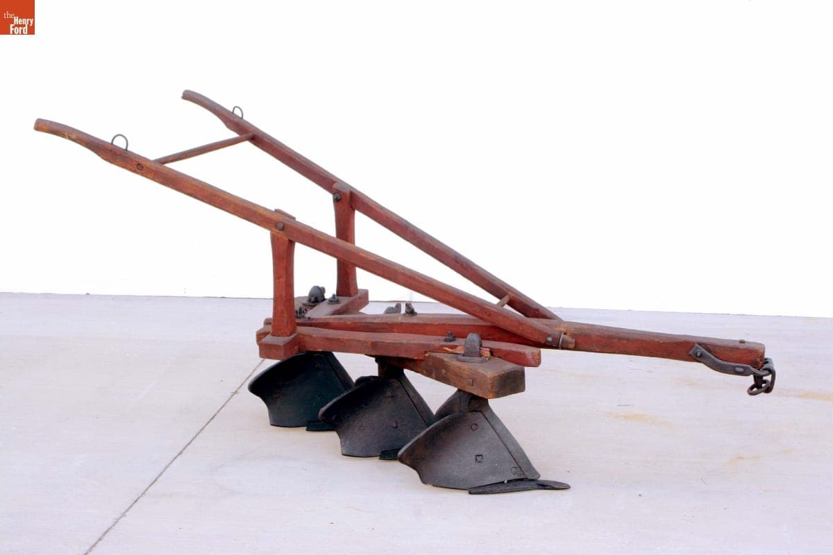 Three-Shovel Cultivator, circa 1850