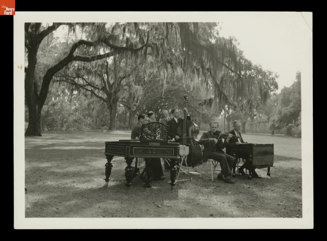 Henry Ford with the Old-Time Dance Orchestra at His Richmond Hill, Georgia Estate, circa 1940