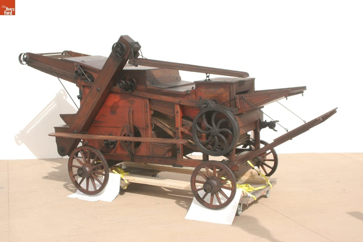 Apron Thresher-Separator, 1865