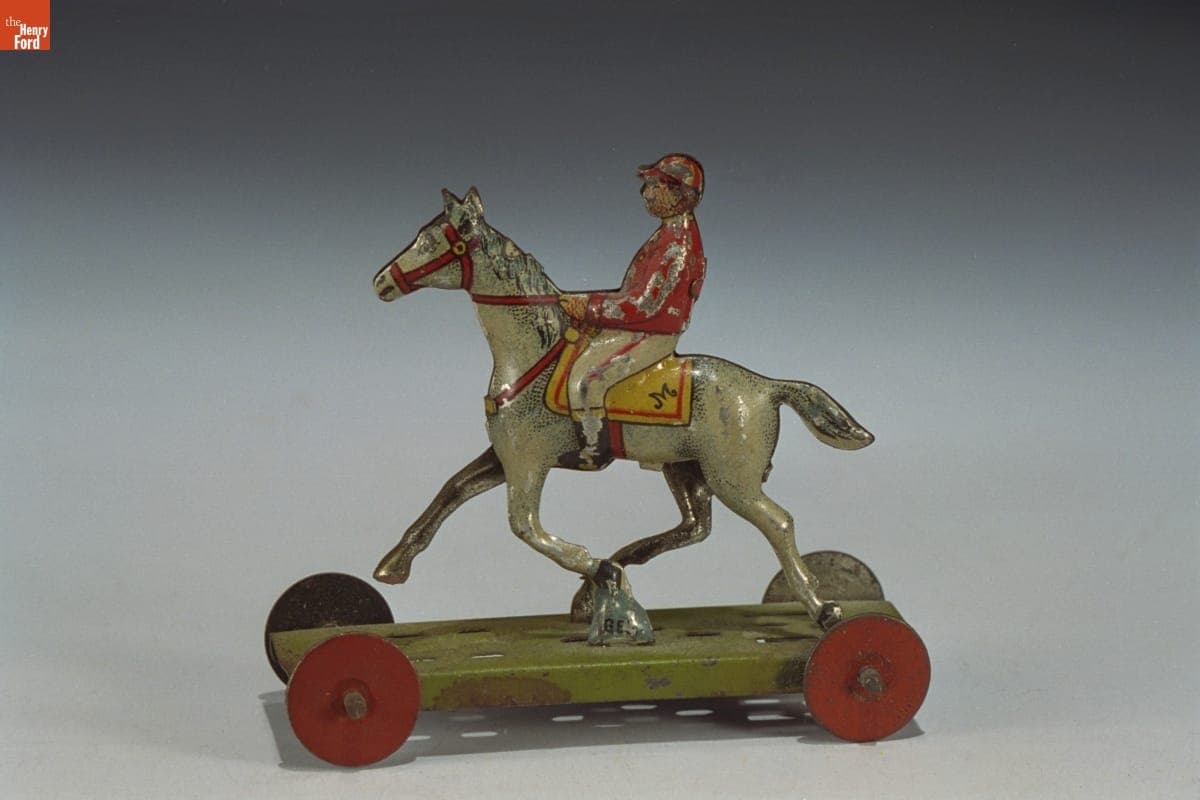 Horse and Rider Penny Toy, 1890-1930