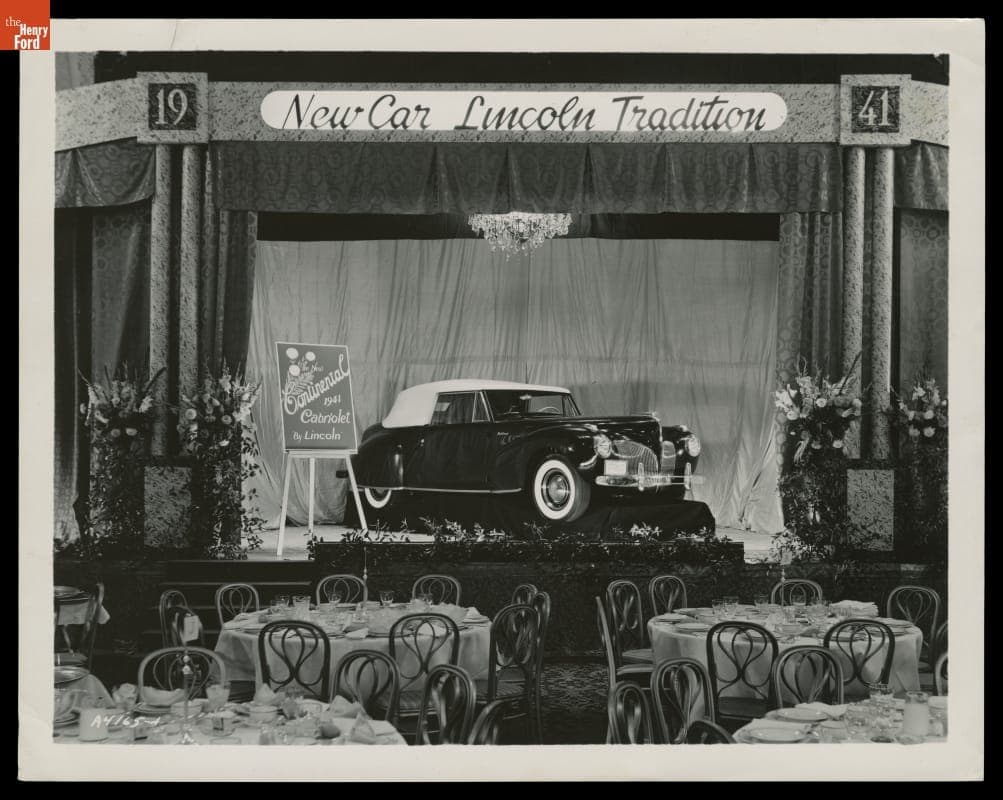 New Lincoln Continental Cabriolet on Display, 1941