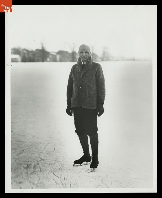 Henry Ford Ice Skating, 1918