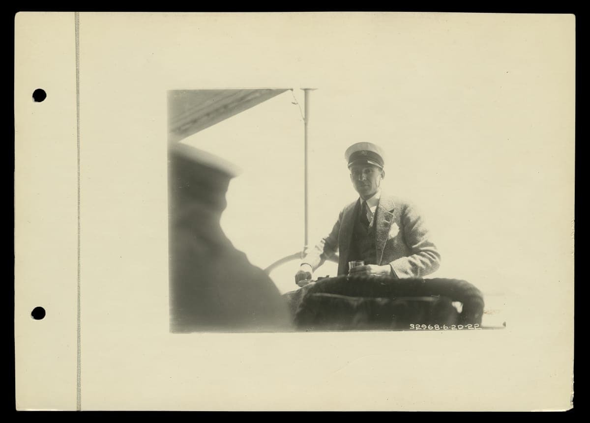 Edsel Ford aboard a Yacht, 1922