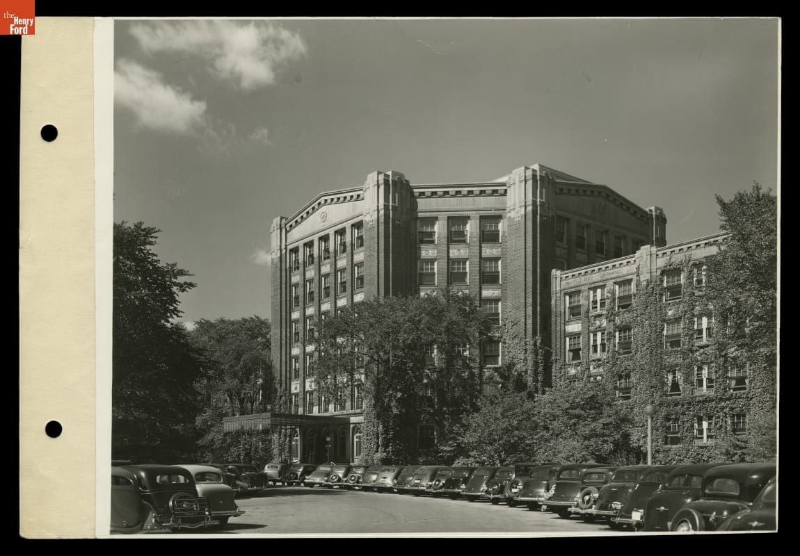 New Entrance to Henry Ford Hospital, Detroit, Michigan, 1937