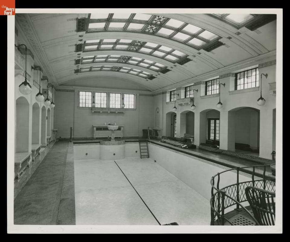 Swimming Pool inside Fair Lane, Dearborn, Michigan, 1951