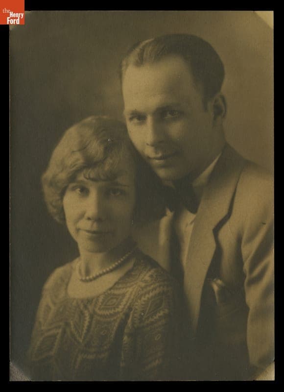 Wedding Anniversary Portrait of Mabel and Alvin A. Dunivent, 1929
