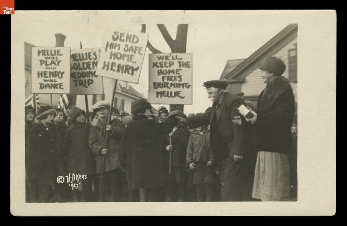 Emma and Mellie Dunham Leaving Maine to Visit Henry Ford in Dearborn, Michigan, 1925