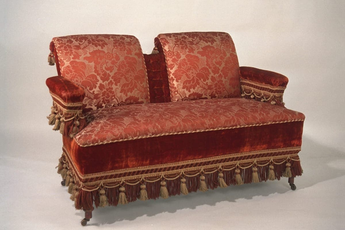 Settee from "Turkish" Parlor Set, 1885-1895