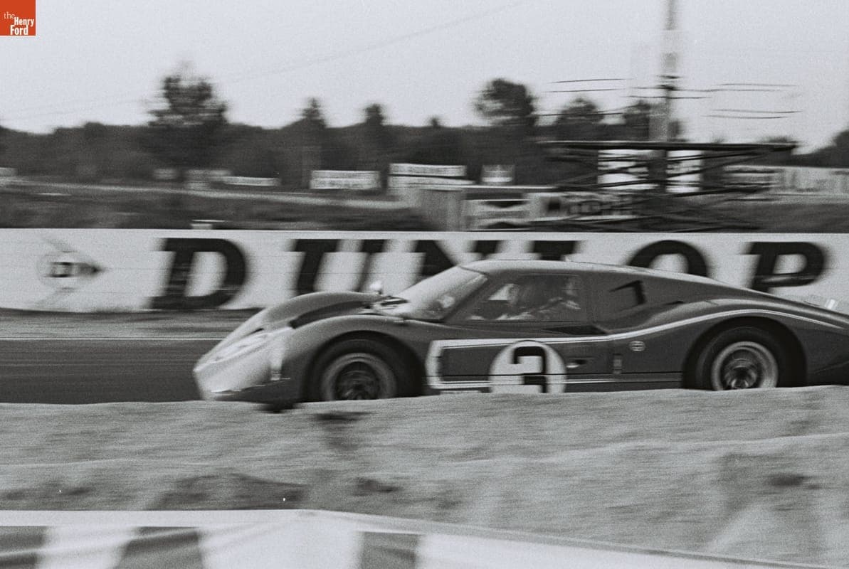 Ford Mark IV Driven by Lucien Bianchi and Mario Andretti in the 24 Heures du Mans (24 Hours of Le Mans) Race, June 1967