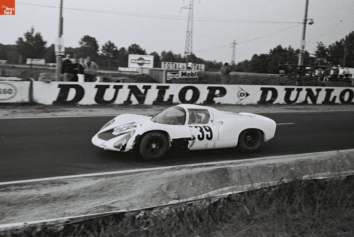 Porsche 910 Driven by Udo Schutz and Joe Buzzetta in the 24 Heures du Mans (24 Hours of Le Mans) Race, June 1967