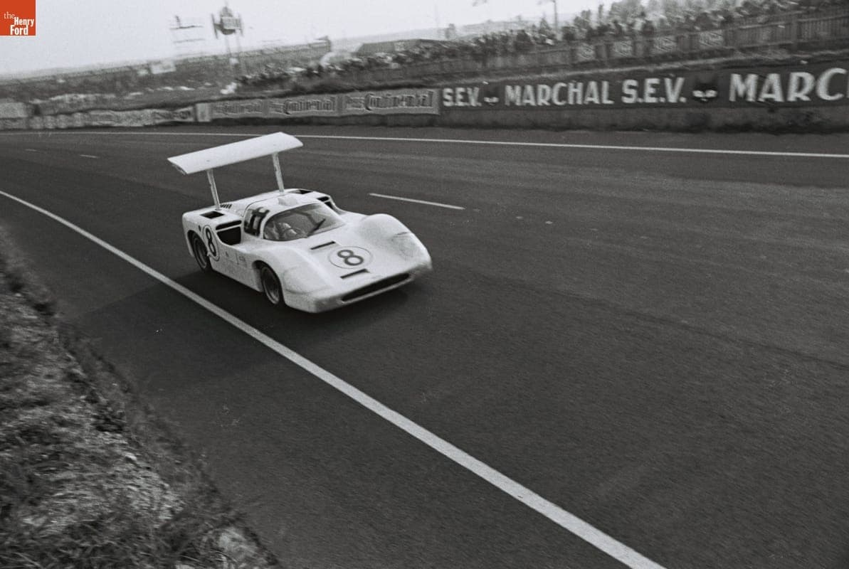 Chaparral 2F Driven by Bruce Jennings and "Columbus Bob" Johnson in the 24 Heures du Mans (24 Hours of Le Mans) Race, June 1967