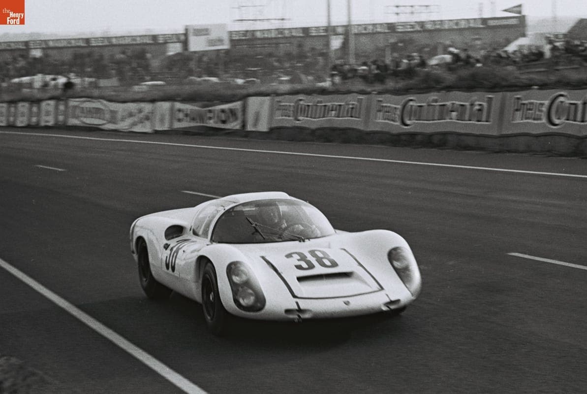 Porsche 910 Driven by Rolf Stommelen and Jochen Neerpasch in the 24 Heures du Mans (24 Hours of Le Mans) Race, June 1967